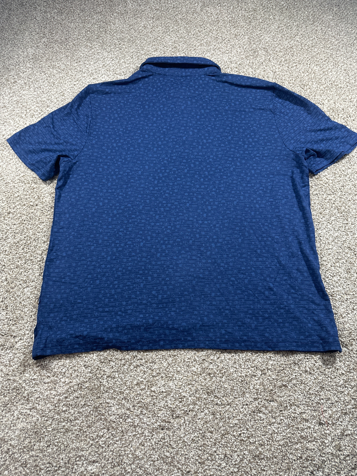 Goodfellow & Co Comfort Wear polo men's large navy print