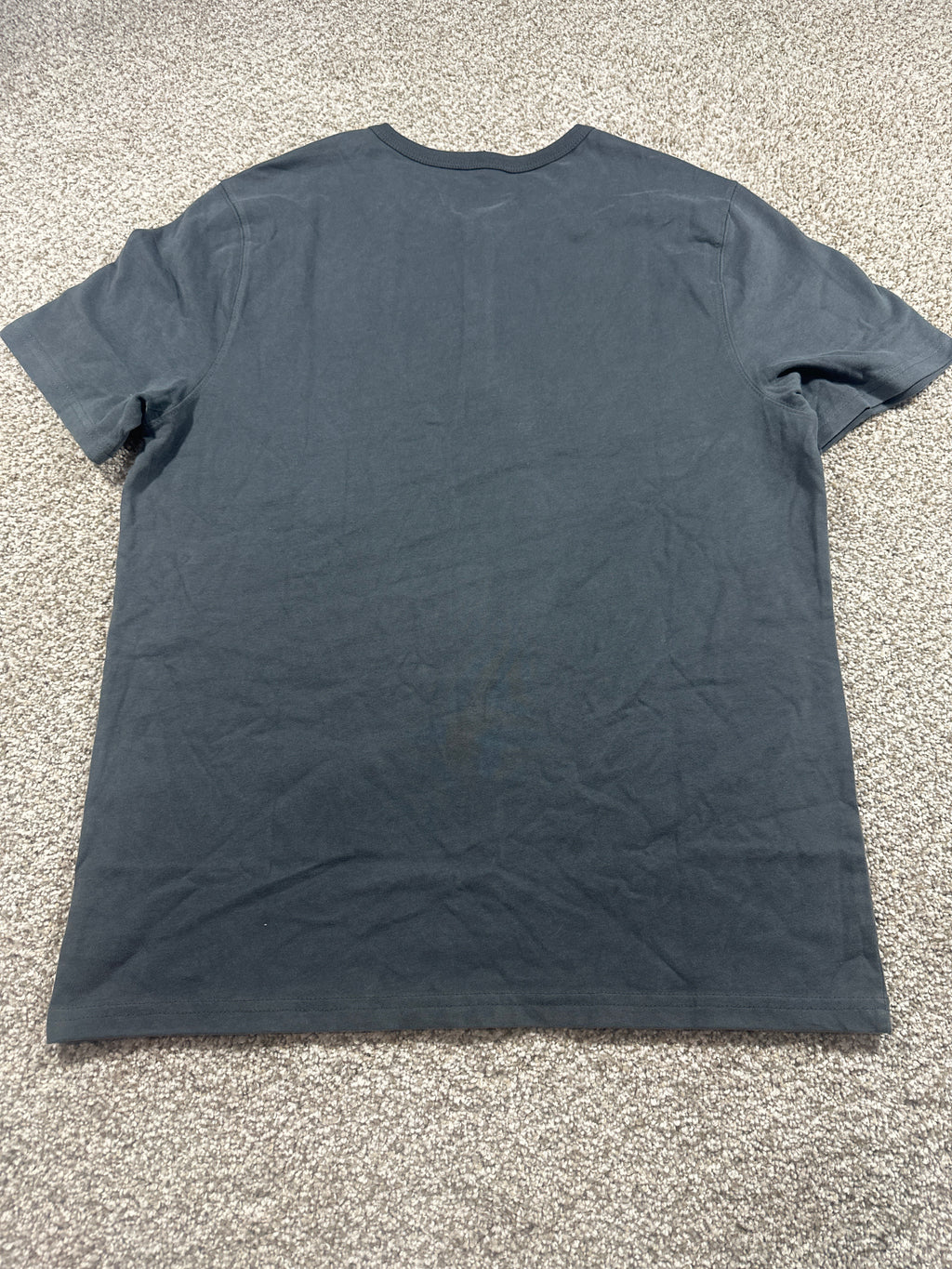 Goodfellow & Co vintage henley T-shirt men's medium charcoal gray