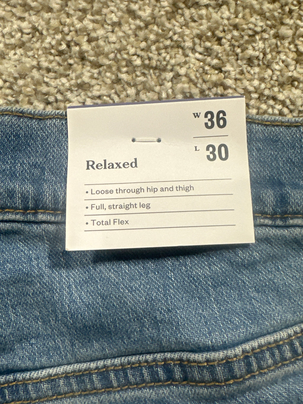 Goodfellow & Co relaxed Total Flex jeans light wash 36x30 - photo 4