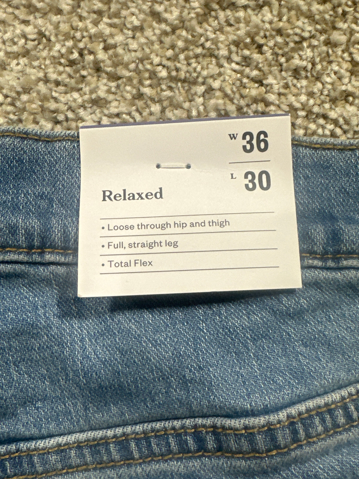 Goodfellow & Co relaxed Total Flex jeans light wash 36x30 - photo 4