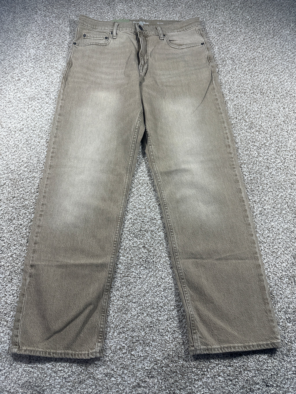 Goodfellow & Co Maverick men's relaxed straight jeans 32x30 beige