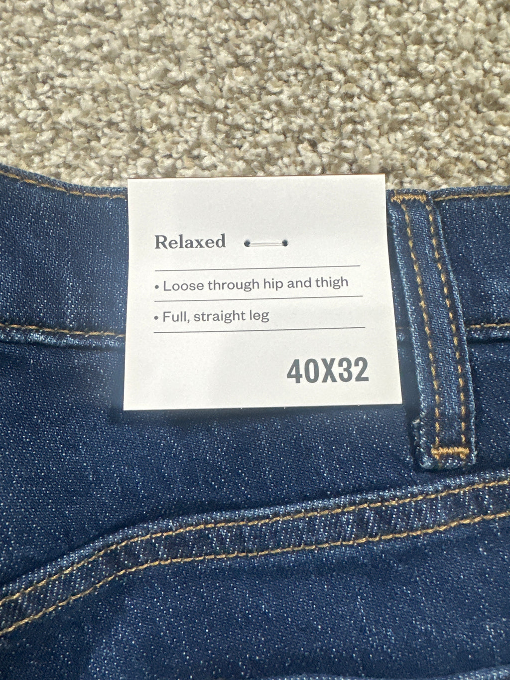 Goodfellow & Co relaxed jeans dark wash 40x32 - photo 4