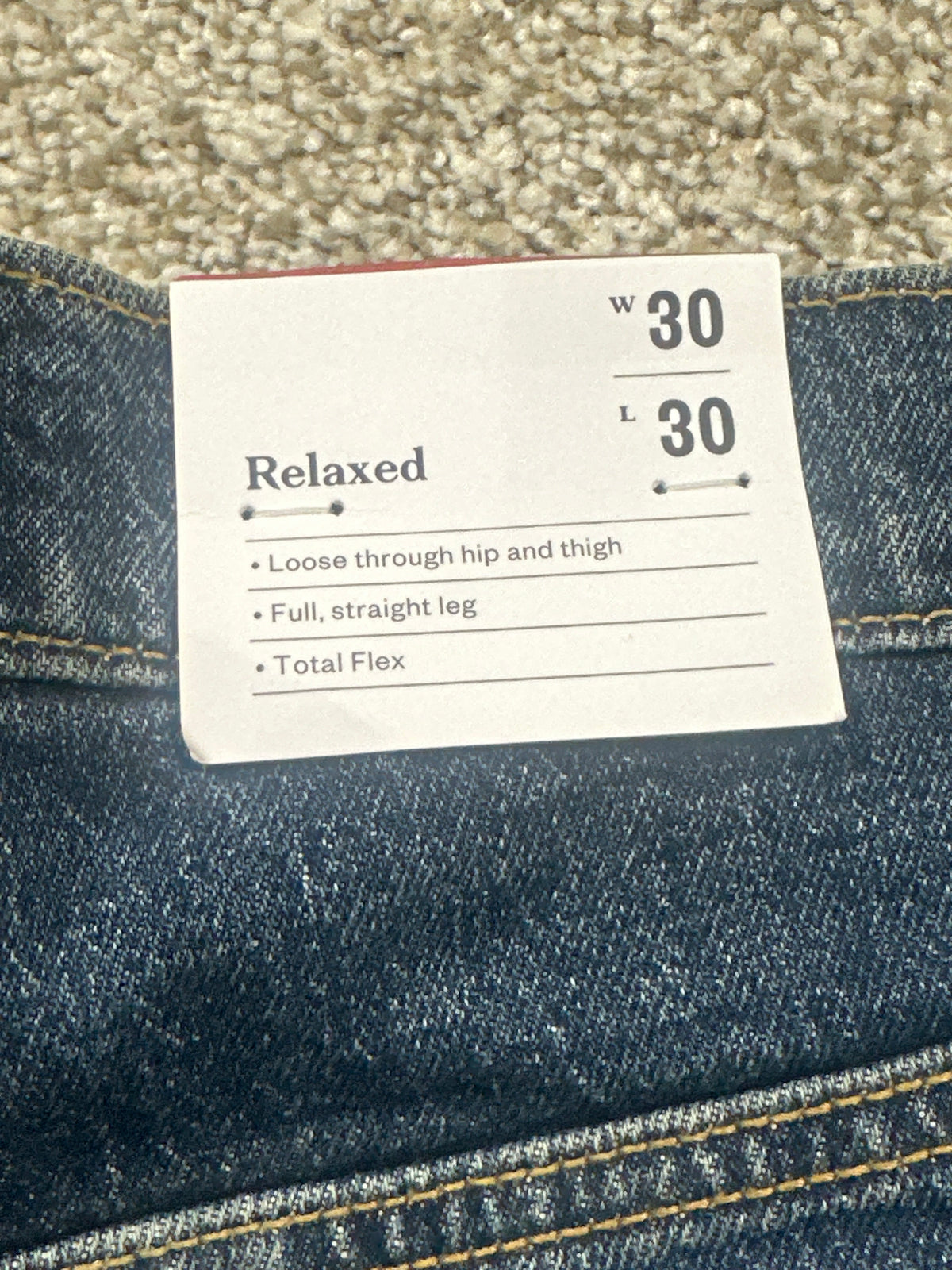 Goodfellow & Co Marco relaxed Total Flex jeans indigo 30x30 - photo 4