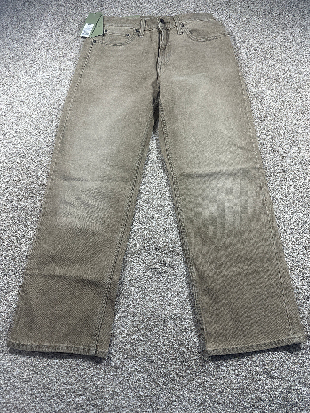 Goodfellow & Co Maverick men's relaxed straight jeans 30x30 beige