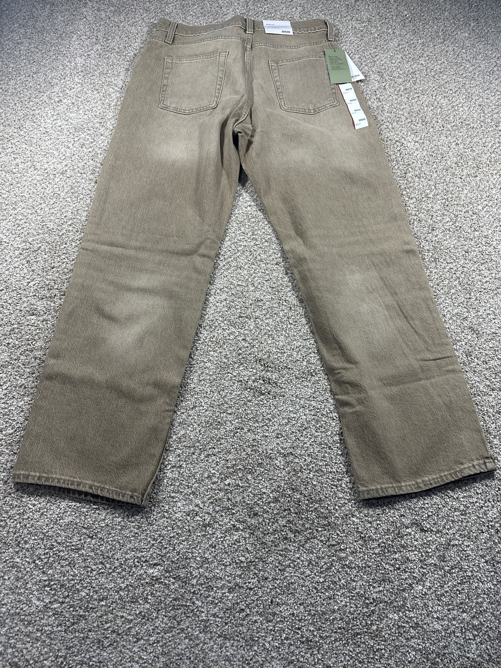 Goodfellow & Co Maverick men's relaxed straight jeans 30x30 beige