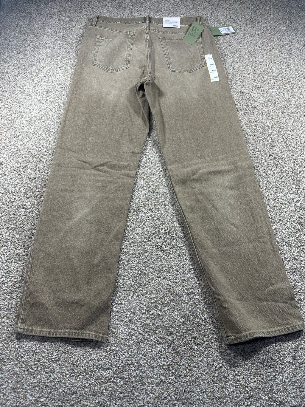 Goodfellow & Co Maverick relaxed jeans beige 32x32 - photo 3