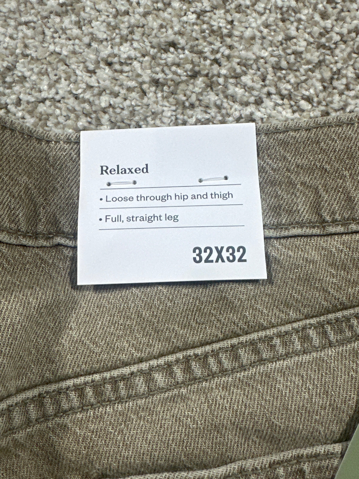 Goodfellow & Co Maverick relaxed jeans beige 32x32 - photo 4