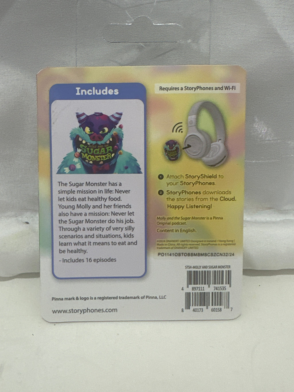 StoryShield Pinna Original Molly and the Sugar Monster StoryPhones