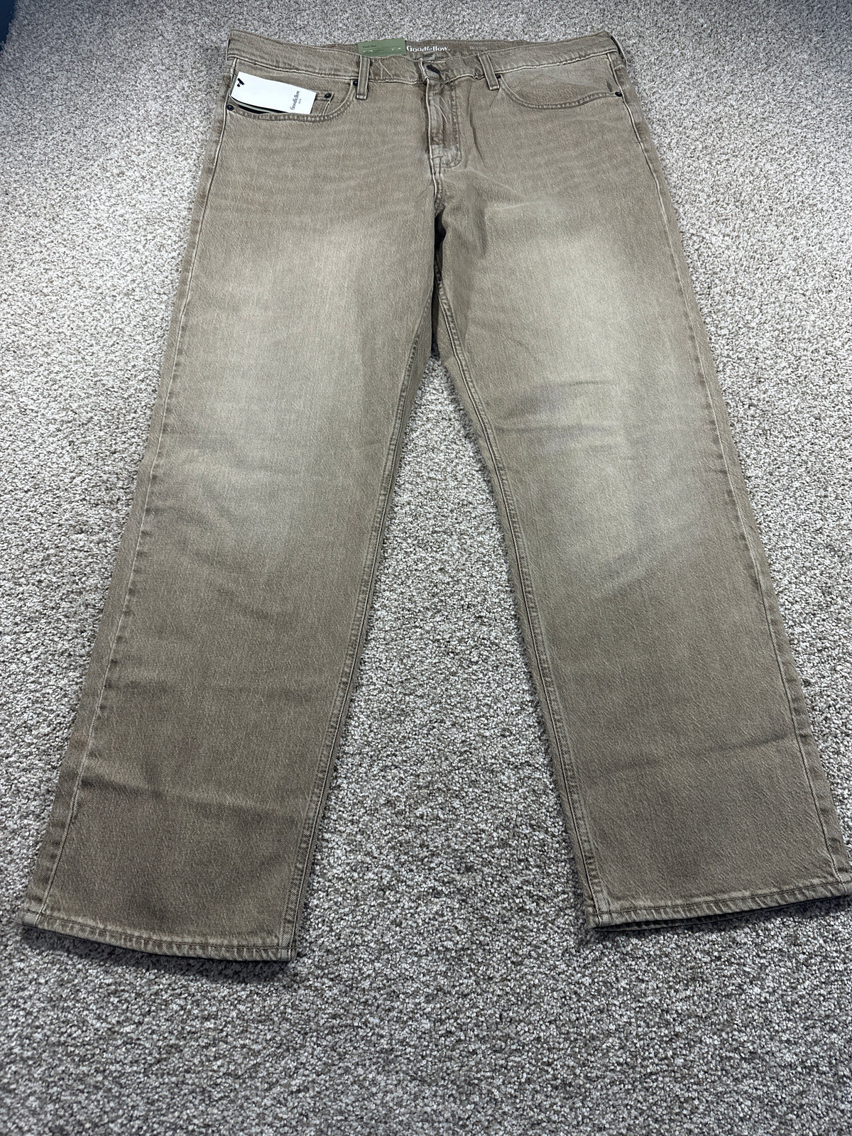 Goodfellow & Co Maverick relaxed jeans beige 40x32 - photo 1