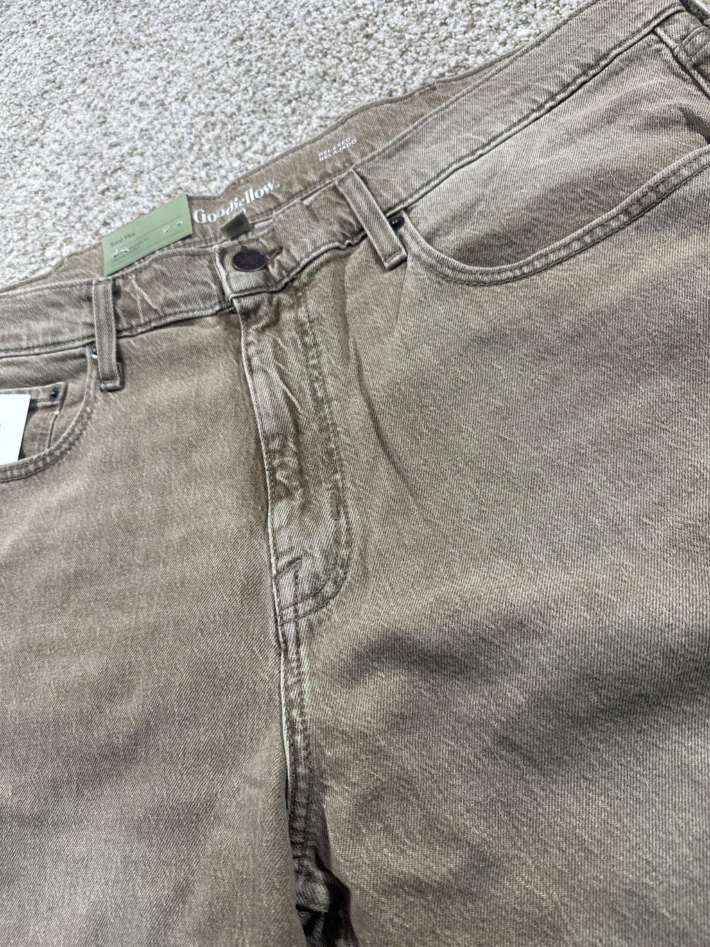 Goodfellow & Co Maverick relaxed jeans beige 40x32 - photo 2