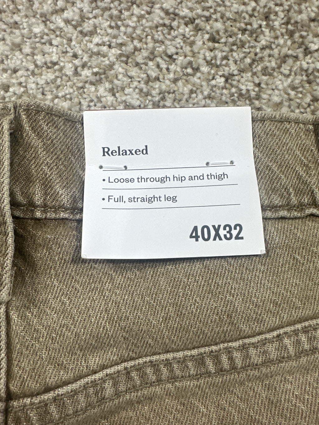 Goodfellow & Co Maverick relaxed jeans beige 40x32 - photo 4
