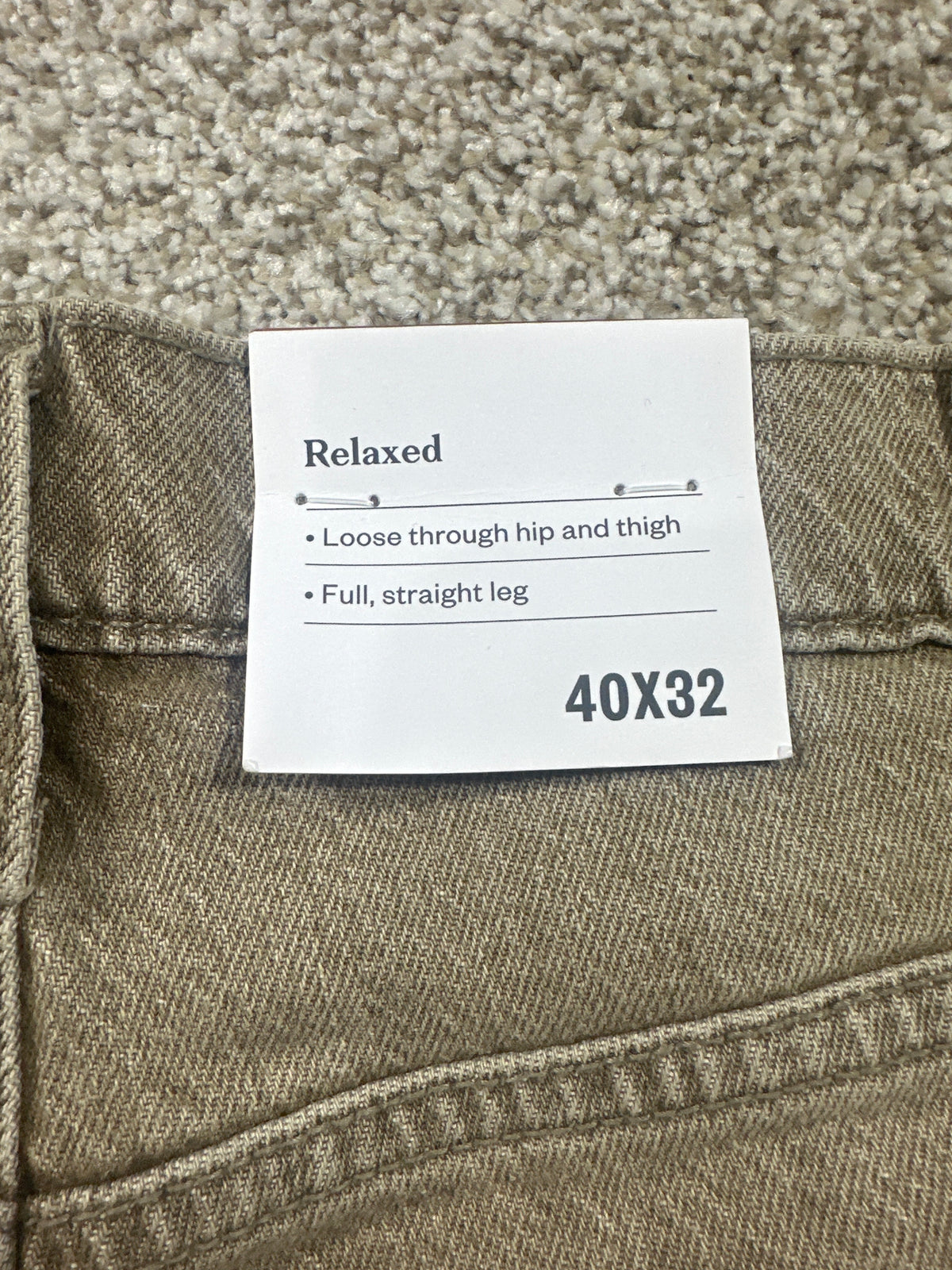 Goodfellow & Co Maverick relaxed jeans beige 40x32 - photo 4