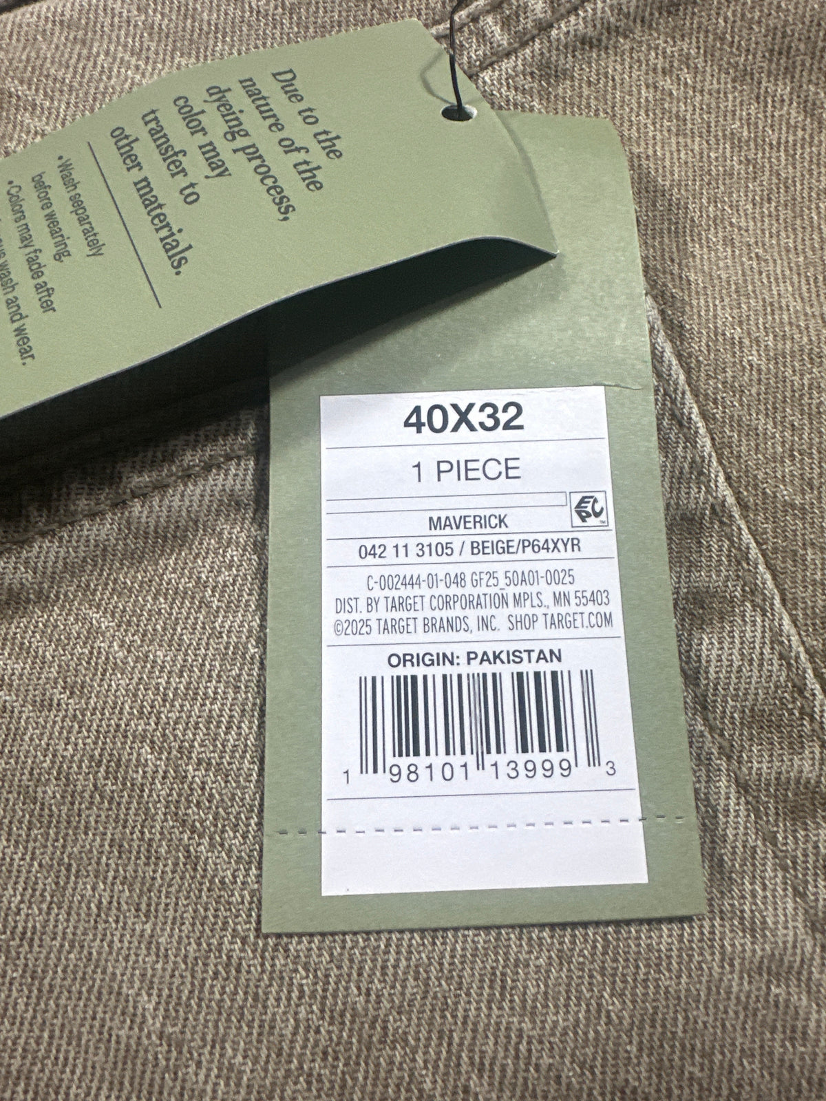 Goodfellow & Co Maverick relaxed jeans beige 40x32 - photo 5