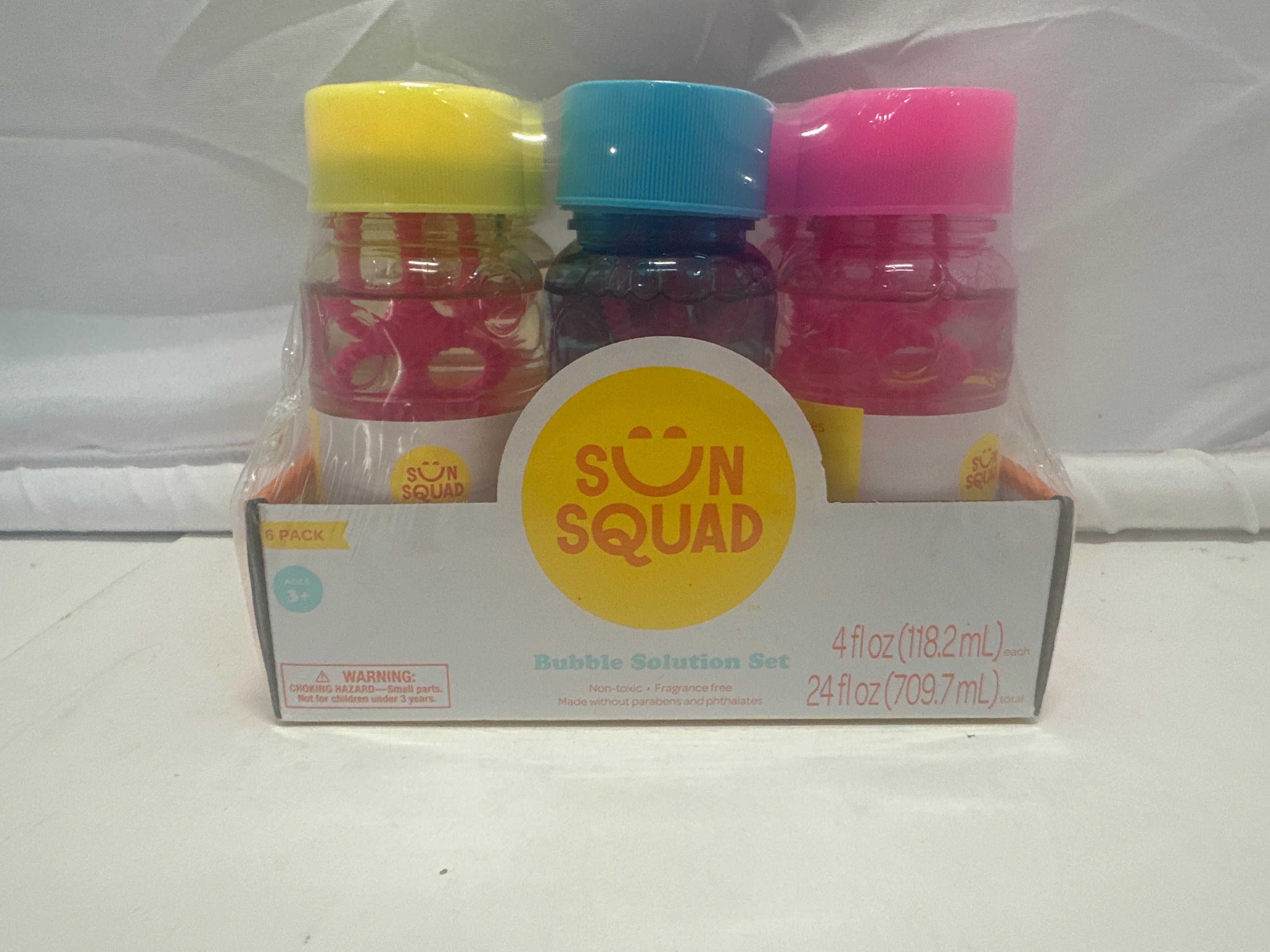 Sun Squad Bubble Solution Set – 6 Pack (4 fl oz Each)