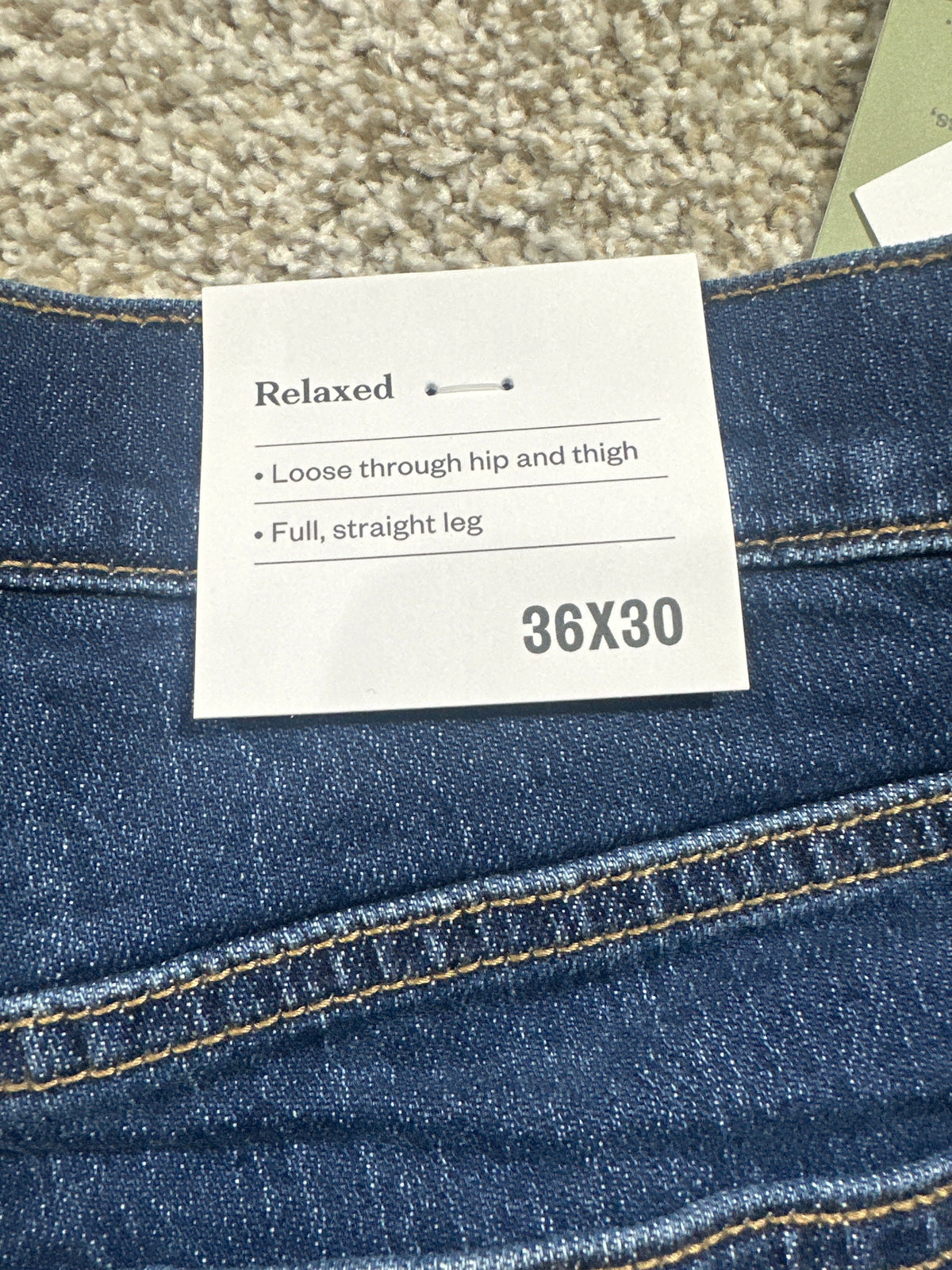Goodfellow & Co Men's Relaxed Fit Jeans Dark Wash Size 36x30