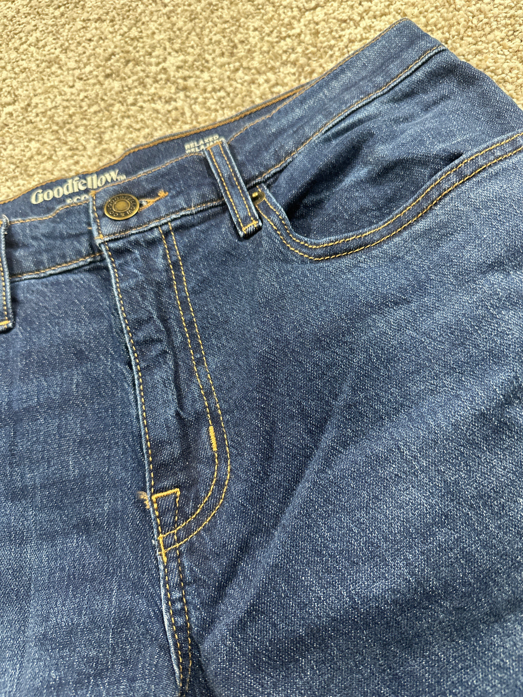 Goodfellow & Co Men's Relaxed Fit Jeans Dark Wash Size 30x32