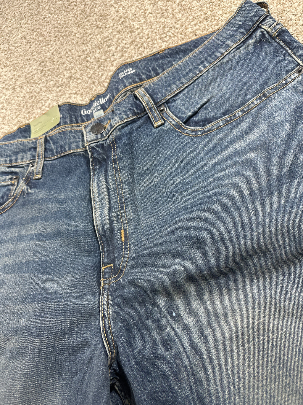 Goodfellow & Co Marco Relaxed Fit Jeans Indigo Blue Size 40x32