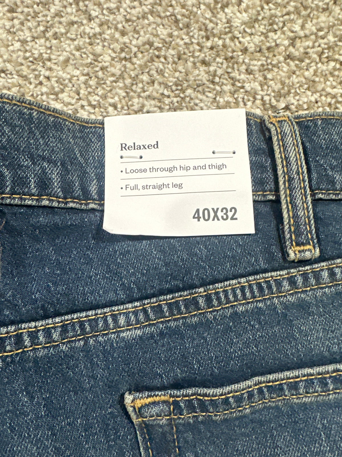 Goodfellow & Co Marco Relaxed Fit Jeans Indigo Blue Size 40x32