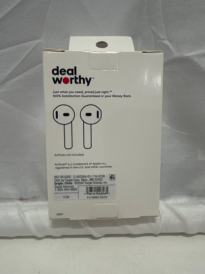 Dealworthy AirPods Case Cover (1st & 2nd Gen) Clear