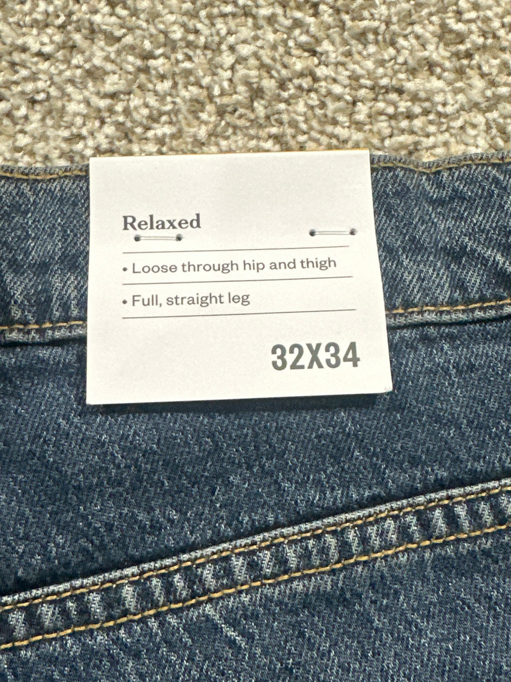 Goodfellow & Co Marco Relaxed Fit Jeans Blue Size 32x34