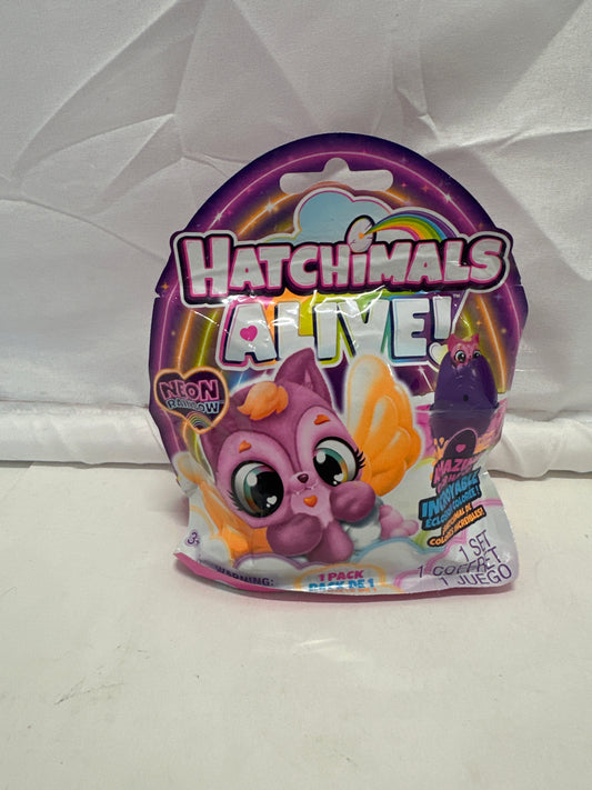 Hatchimals Alive Neon Rainbow Surprise Figure – Mystery Hatch Collectible Toy