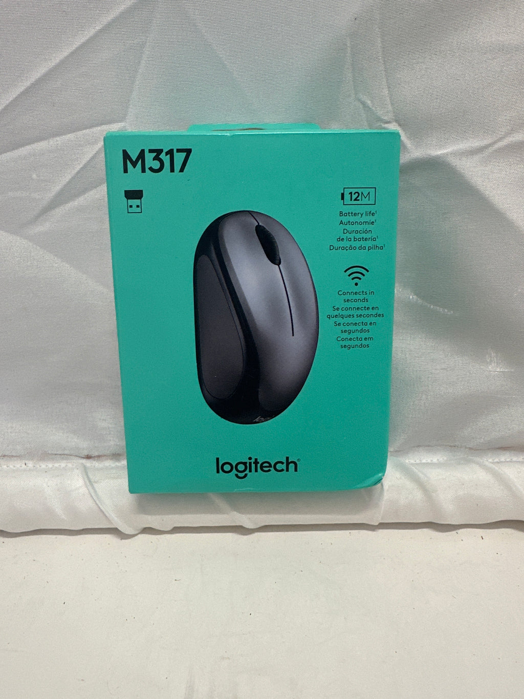 Logitech M317 Wireless Mouse – Compact Portable Optical Mouse with USB Receiver
