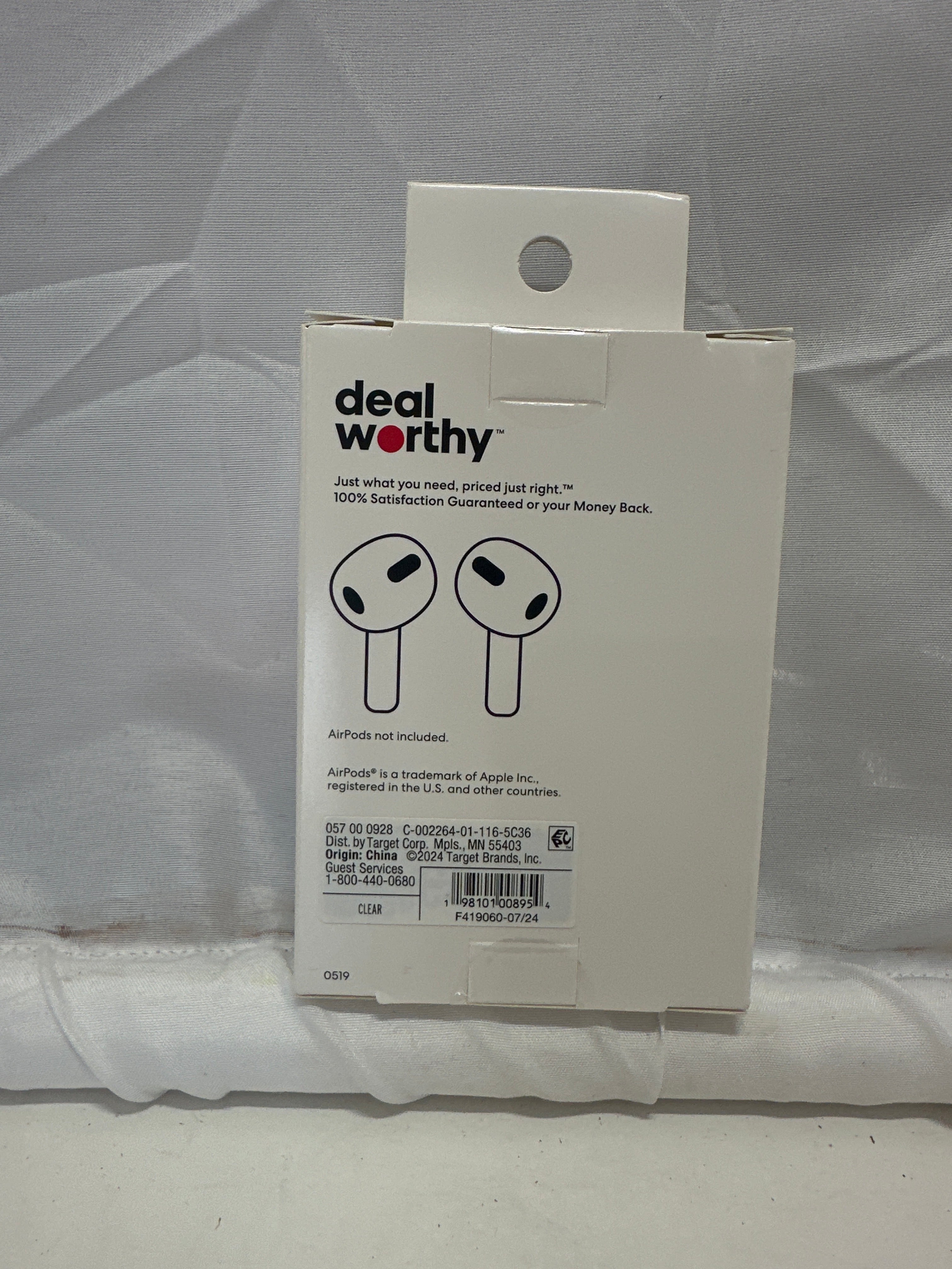 Dealworthy AirPods Case Cover (3rd Gen) Clear