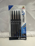 5 Pack Pilot V7 Fine Rollerball Pen, Black Ink, Rolling Ball Pens