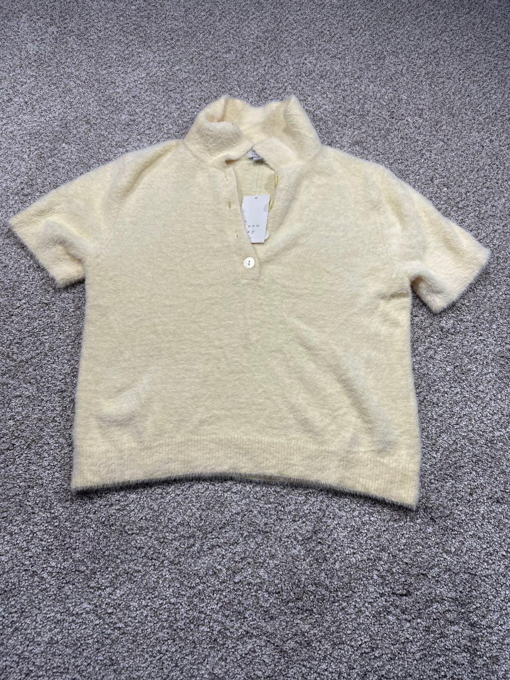 A New Day fuzzy polo sweater view 1