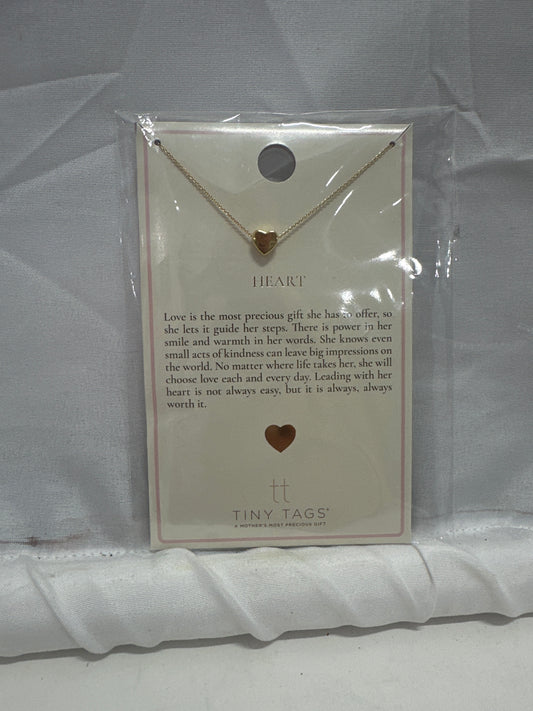 Tiny Tags Heart Pendant Necklace