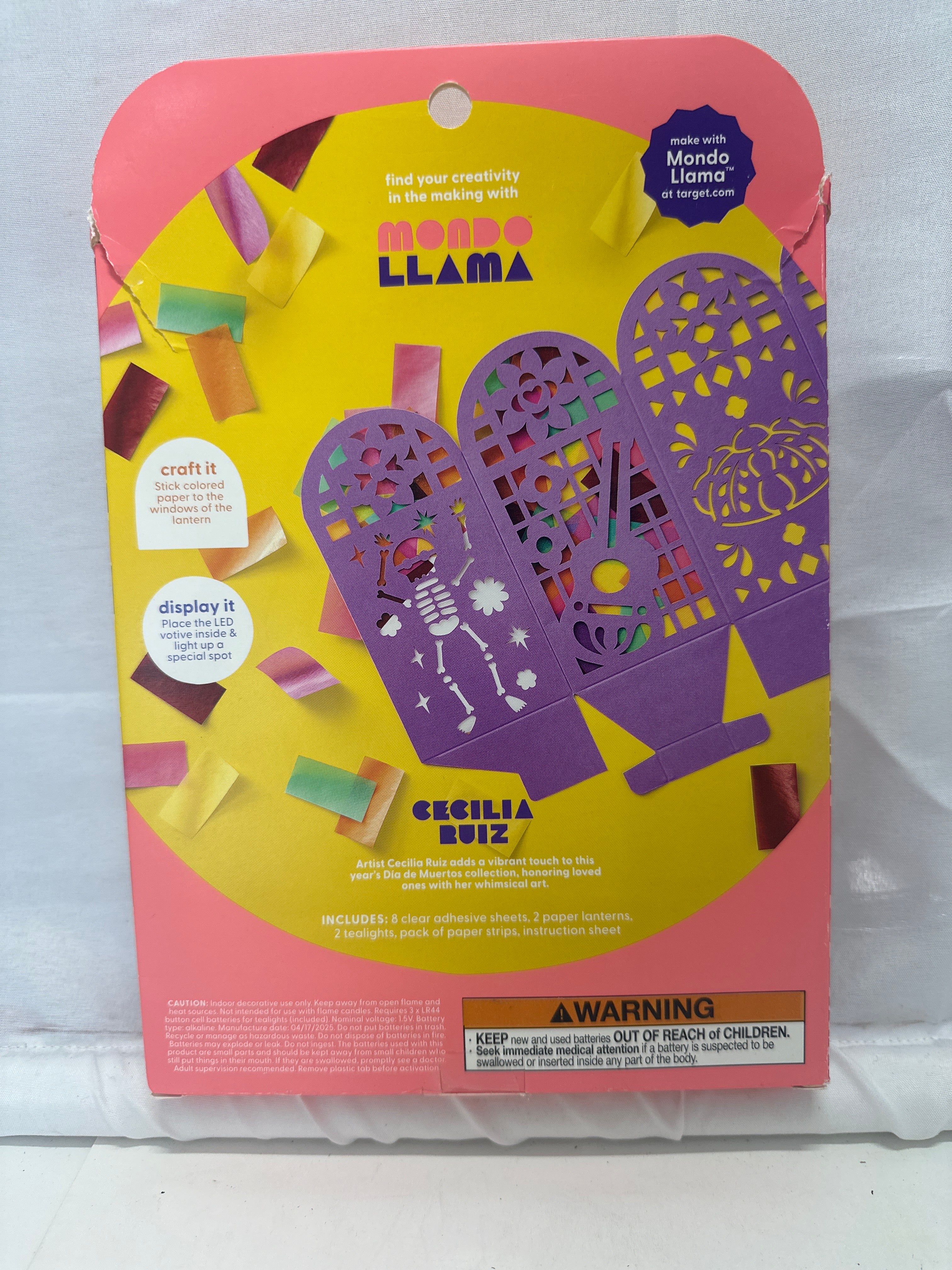 Mondo Llama Día de Muertos Create-Your-Own Lantern Kit