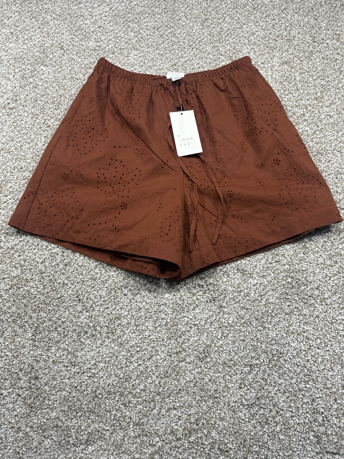 A New Day brown eyelet shorts view 1