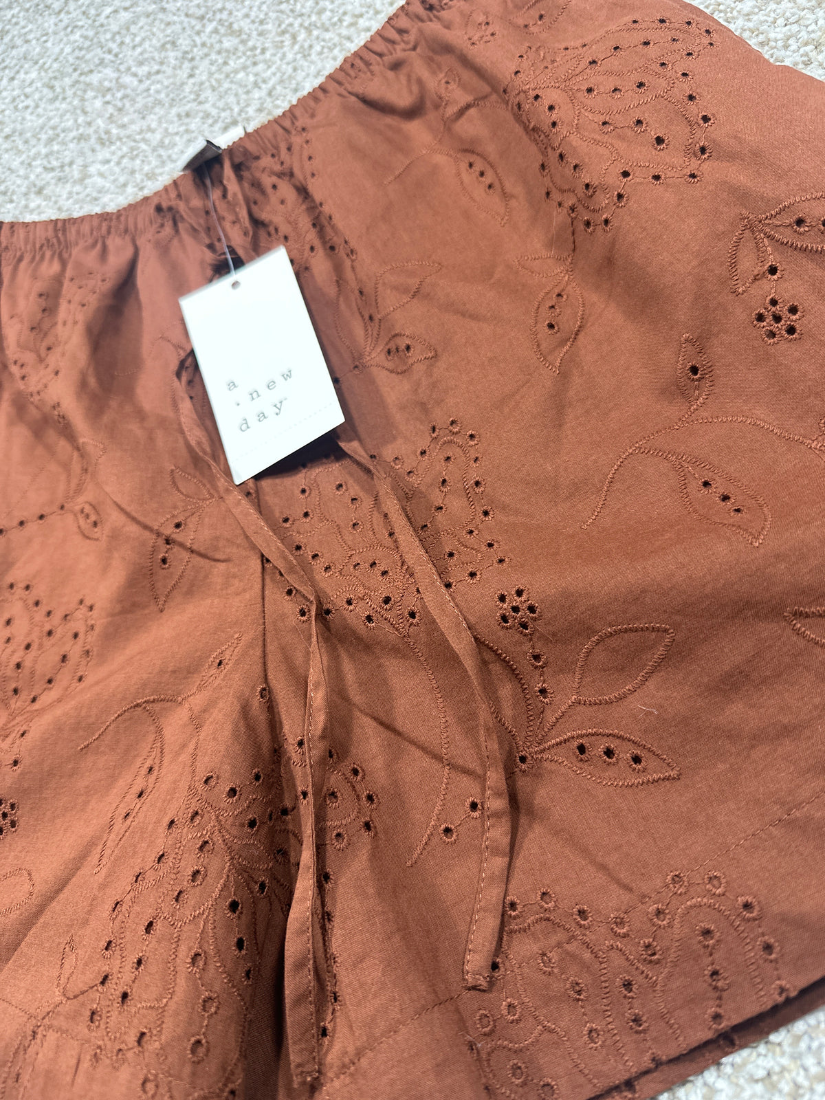 A New Day brown eyelet shorts view 2