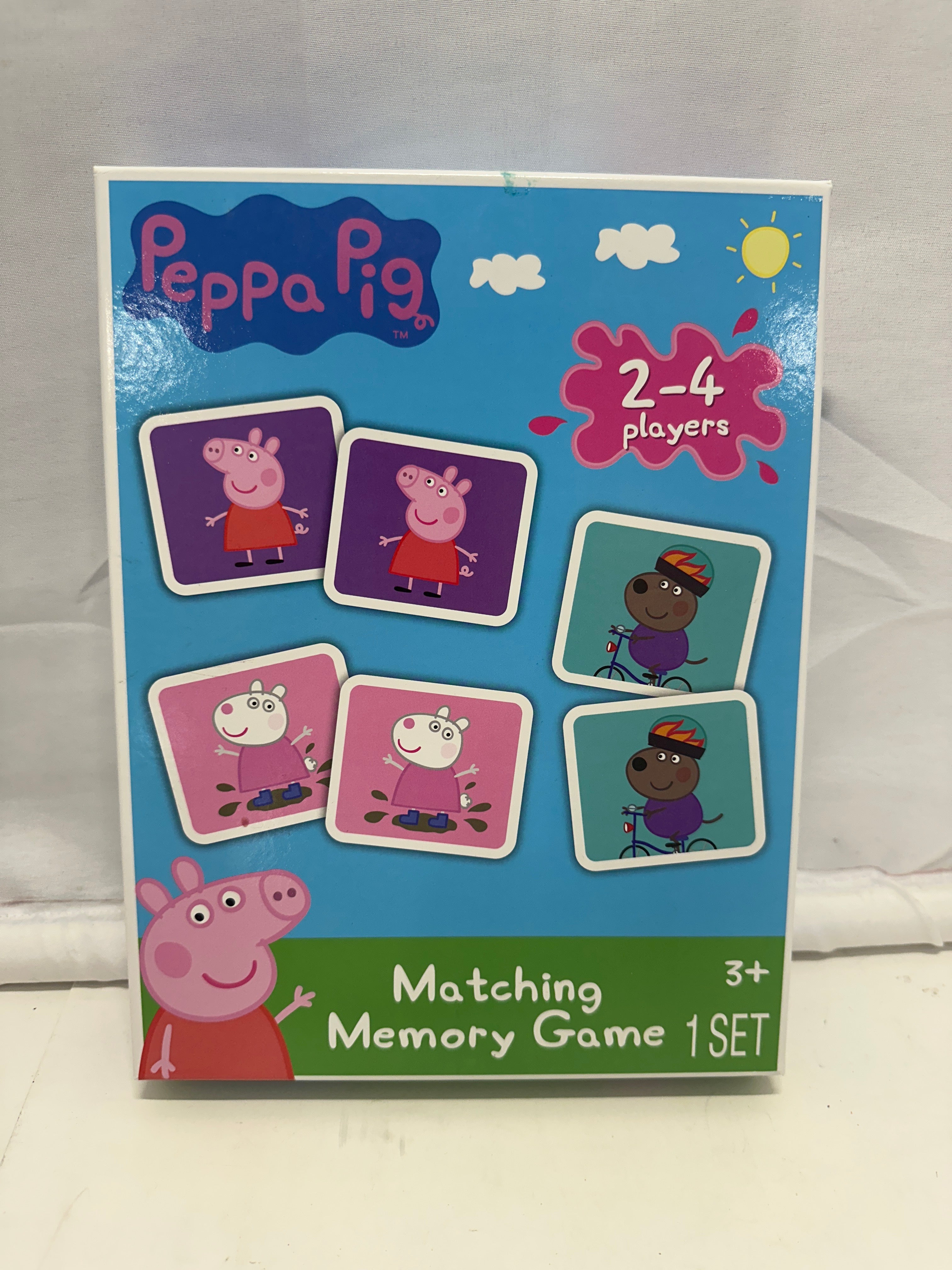 Peppa Pig Matching Memory Game – 2–4 Players Card Game Set