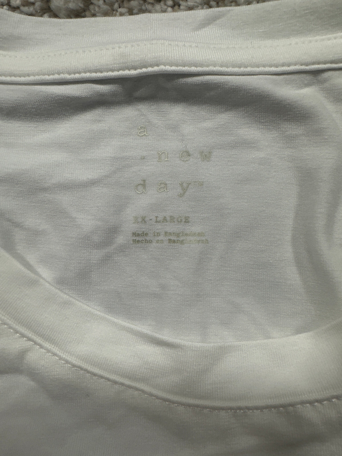 A New Day white crewneck t-shirt view 4