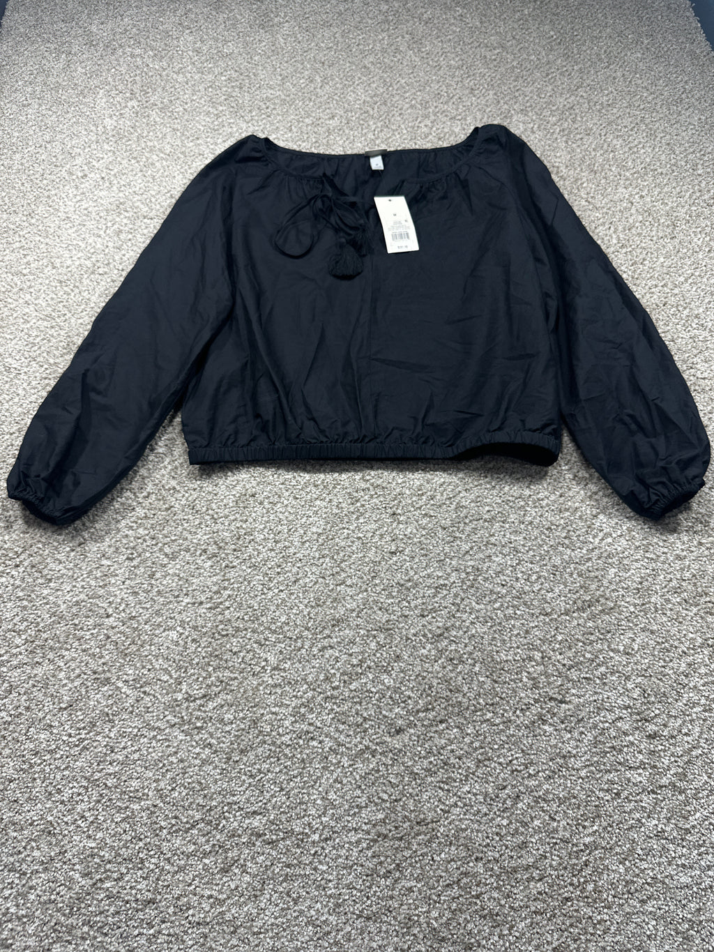 A New Day black tassel tie blouse view 1
