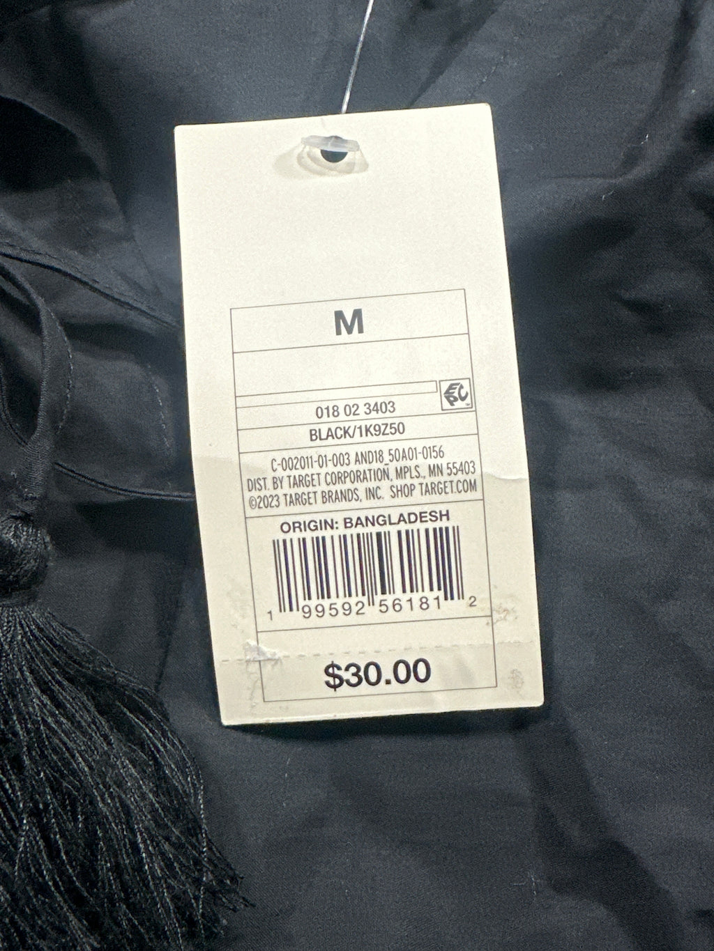 A New Day black tassel tie blouse view 5