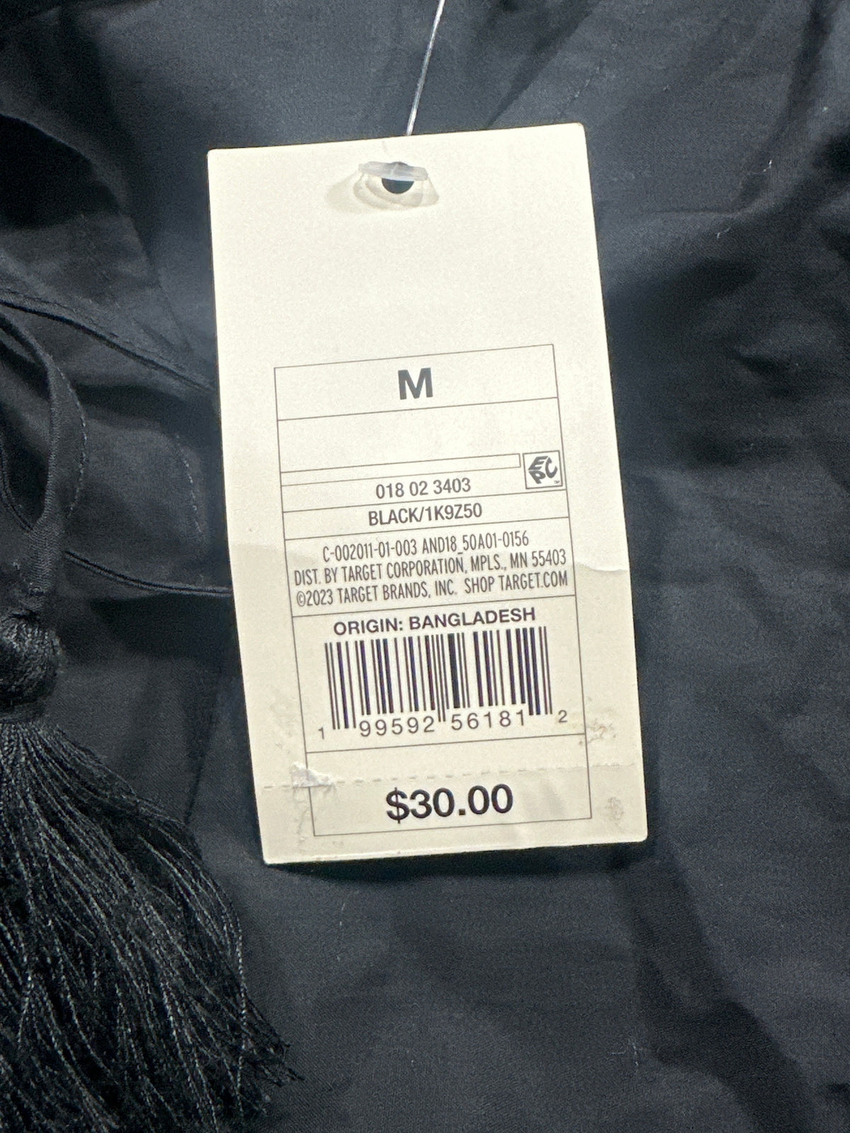 A New Day black tassel tie blouse view 5