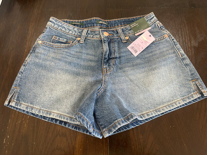 Wild Fable Women's Mid-Rise Midi Denim Shorts Blue Size 6 4" Inseam Low Stretch