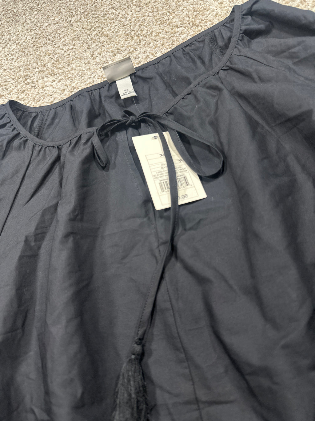 A New Day black tassel tie blouse view 2
