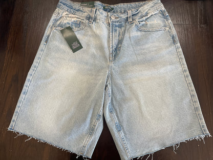 Wild Fable Women's Mid Rise Denim Bermuda Shorts Light Wash