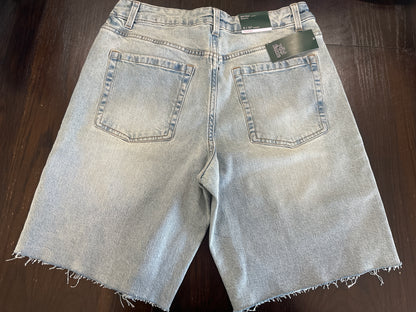 Wild Fable Women's Mid Rise Denim Bermuda Shorts Light Wash