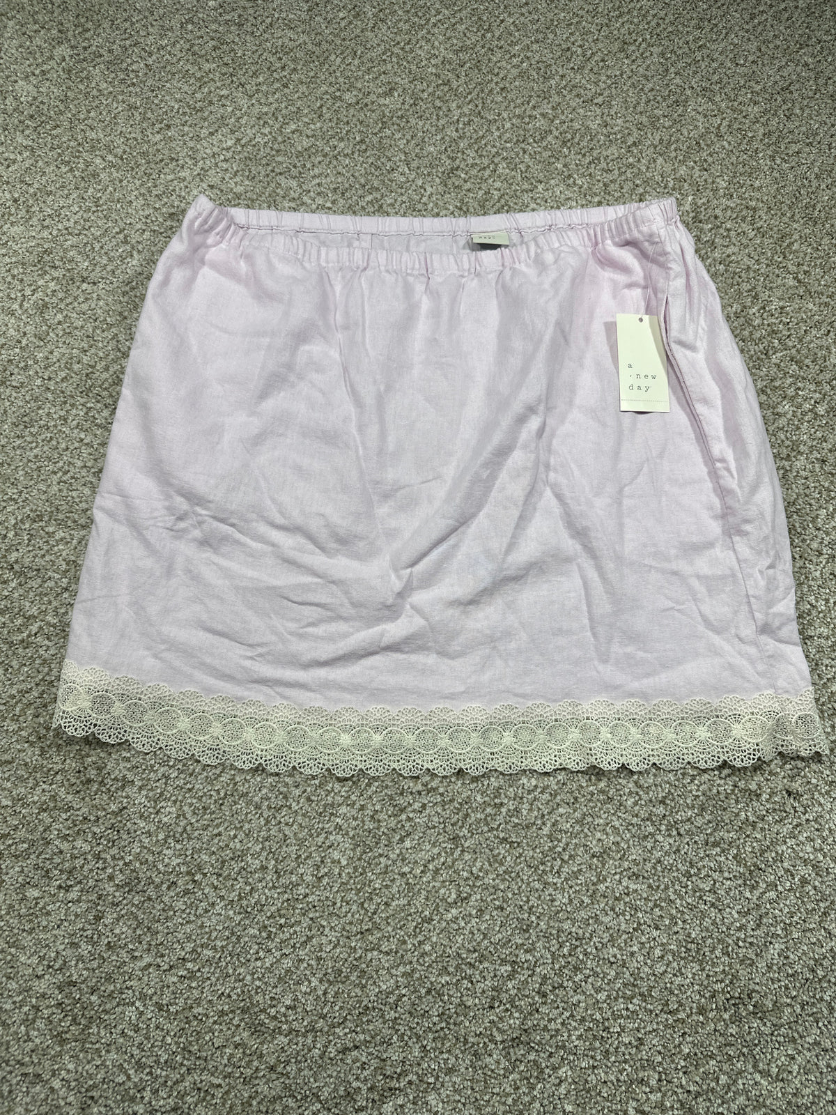 A New Day pink lace hem skirt view 1