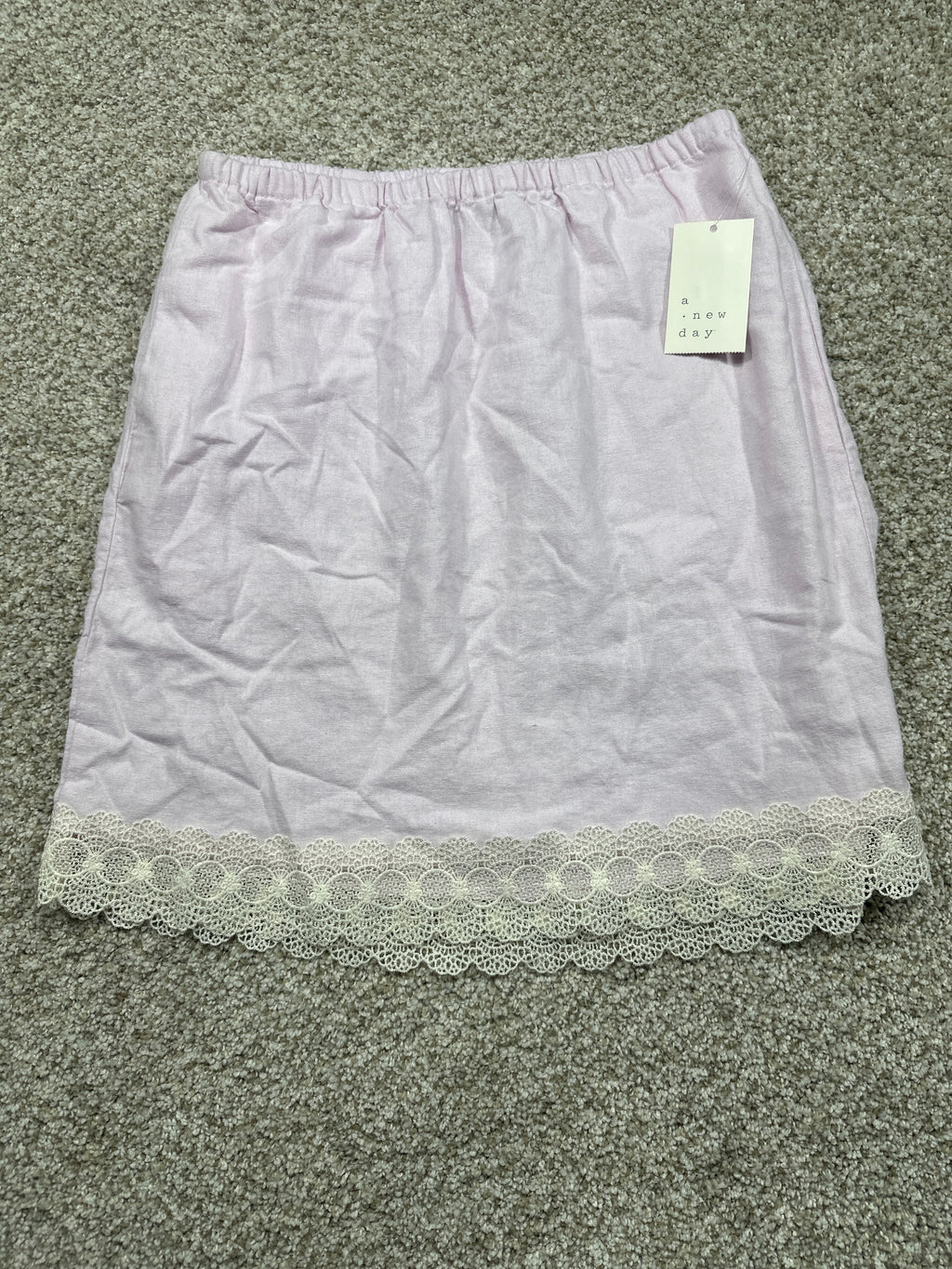 A New Day pink lace hem skirt view 1