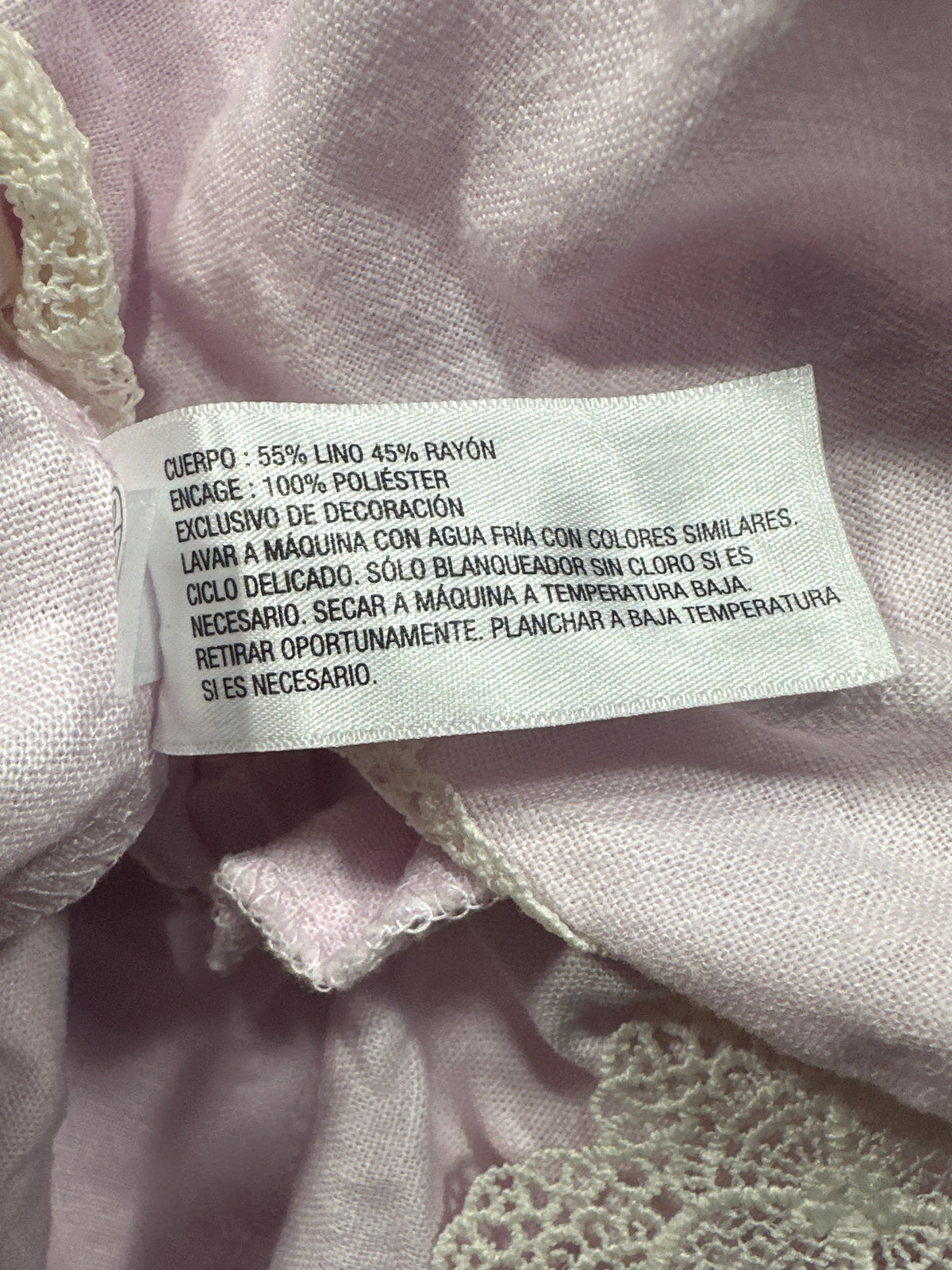 A New Day pink lace hem skirt view 4