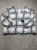 A New Day white navy floral print blouse view 1