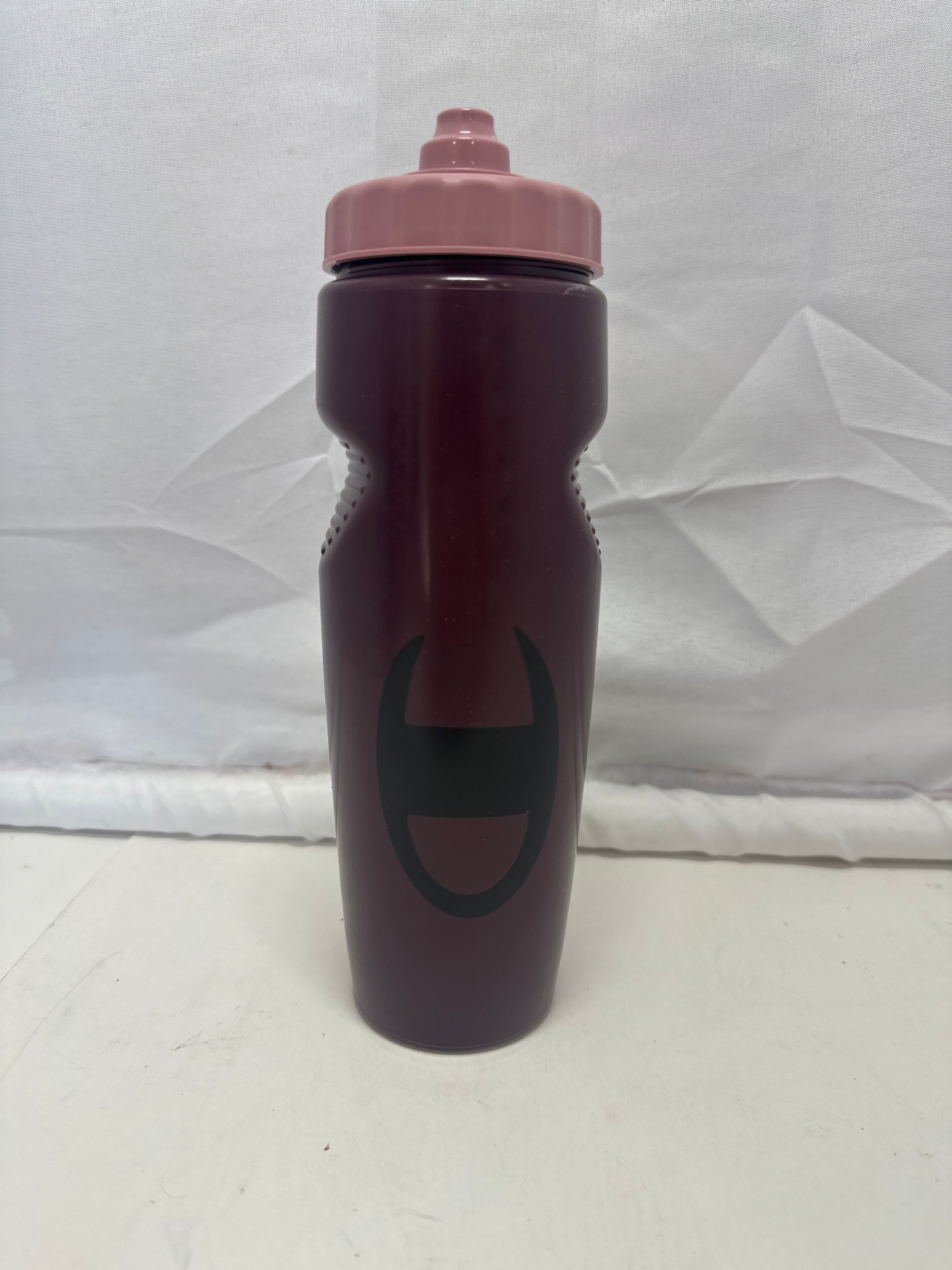Champion Squeeze Water Bottle Maroon with Pink Cap Sports Drink Bottle