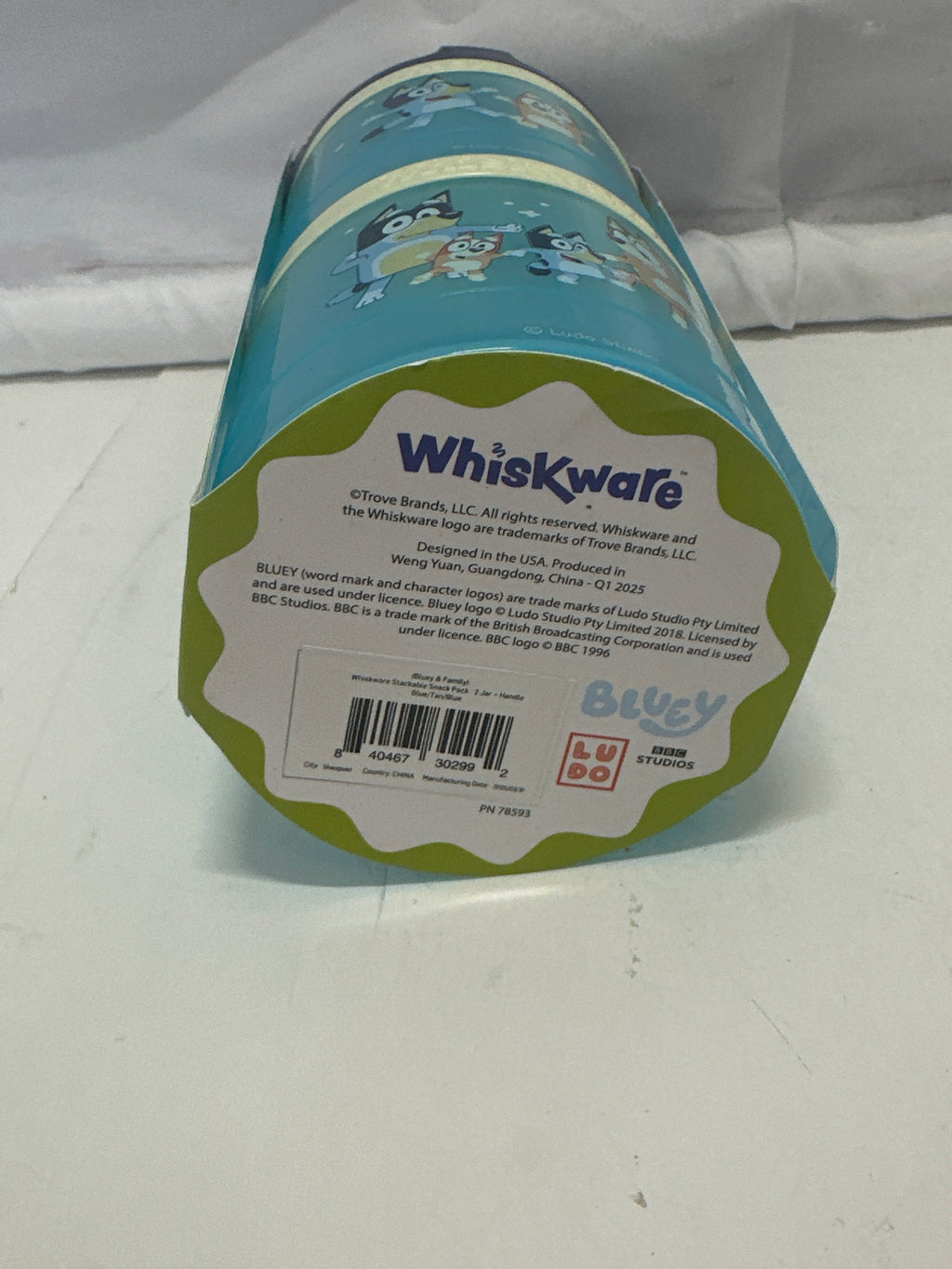 Bluey Snack Container Stackable Lunch Box Set (Whiskware)
