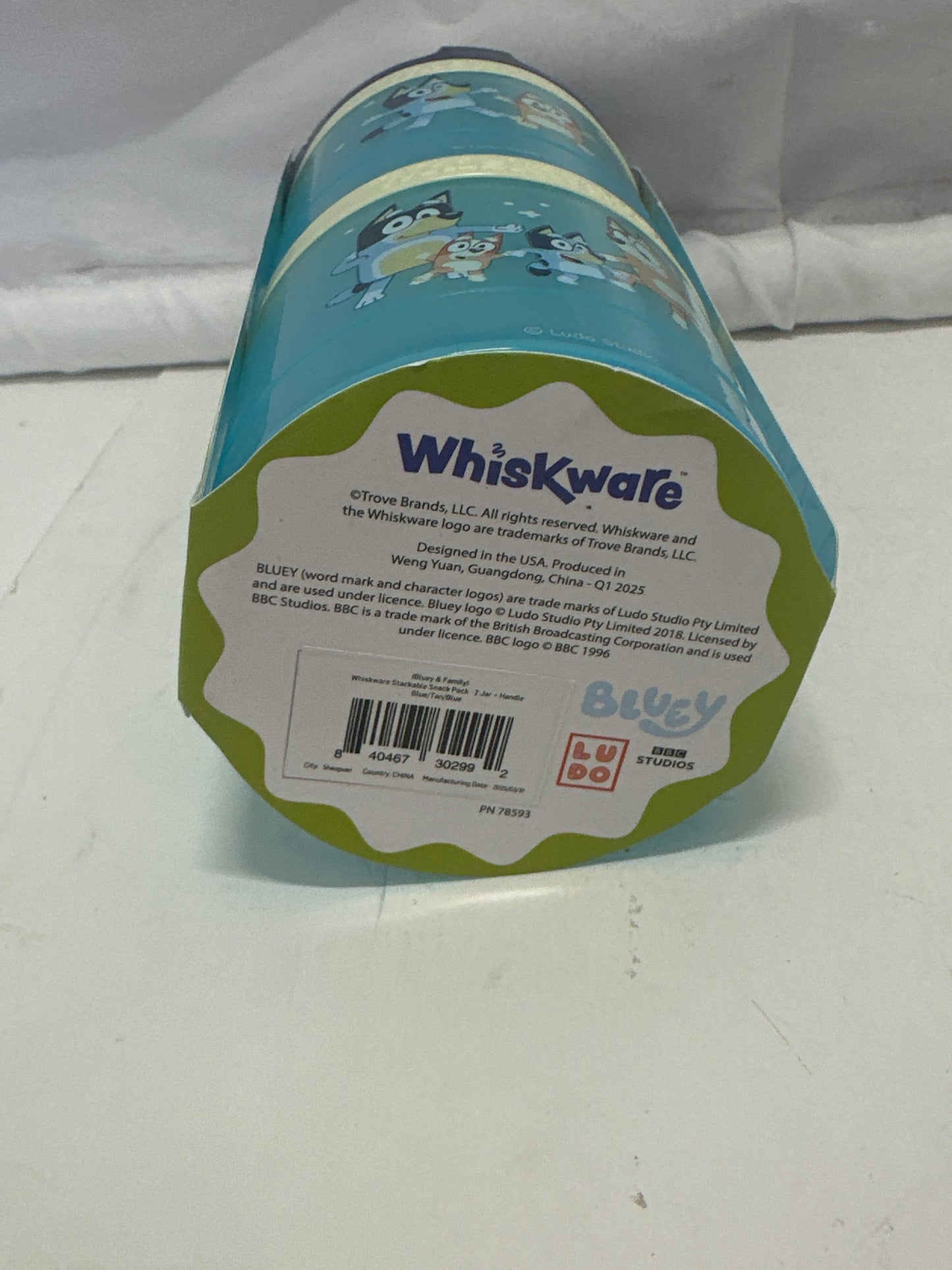 Bluey Snack Container Stackable Lunch Box Set (Whiskware)