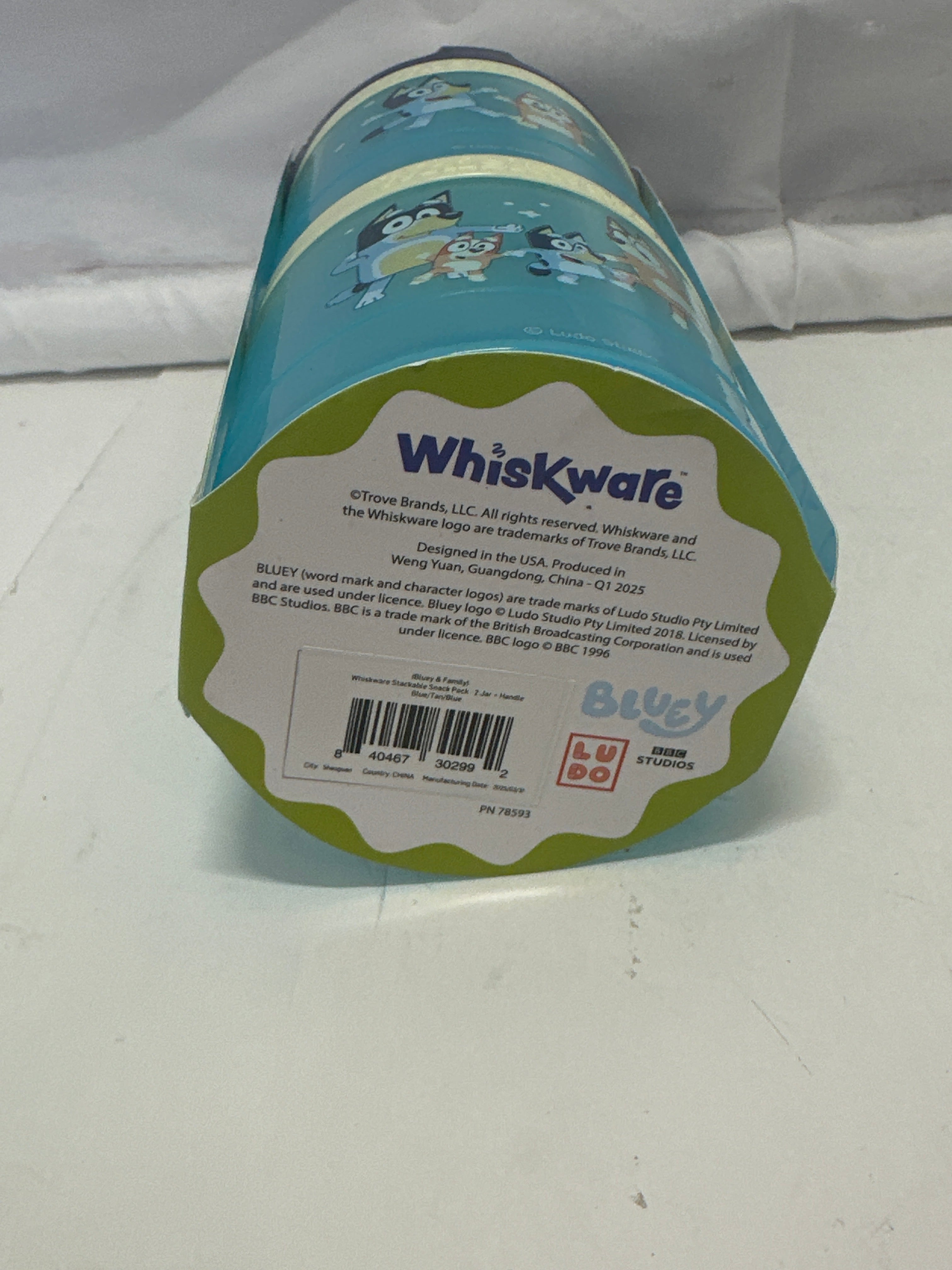 Bluey Snack Container Stackable Lunch Box Set (Whiskware)
